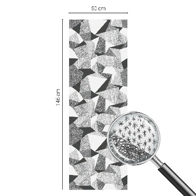 Milchglasfolie Fenster Buntglasoptik Geometrische Figuren