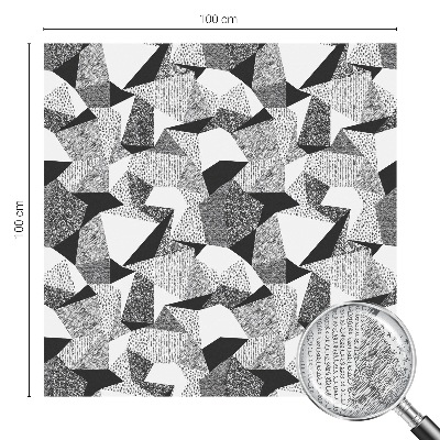 Milchglasfolie Fenster Buntglasoptik Geometrische Figuren