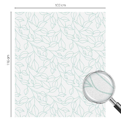 Sichtschutz Klebefolie für Fenster Zarte Blätter