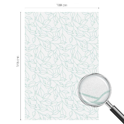 Sichtschutz Klebefolie für Fenster Zarte Blätter