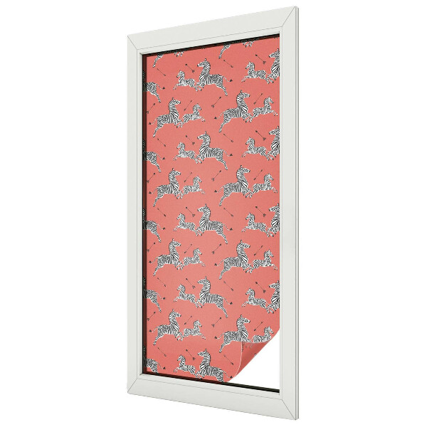 Sichtschutz Klebefolie für Fenster Zebra-Motiv