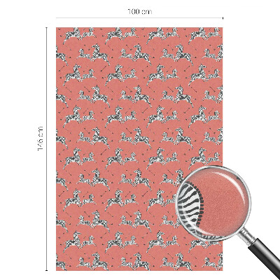 Sichtschutz Klebefolie für Fenster Zebra-Motiv