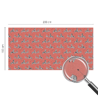 Sichtschutz Klebefolie für Fenster Zebra-Motiv