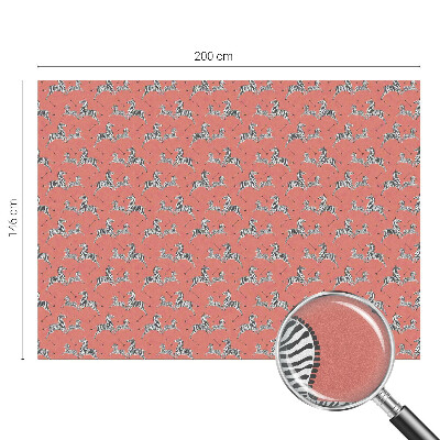 Sichtschutz Klebefolie für Fenster Zebra-Motiv