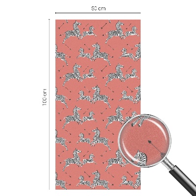 Sichtschutz Klebefolie für Fenster Zebra-Motiv