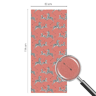 Sichtschutz Klebefolie für Fenster Zebra-Motiv