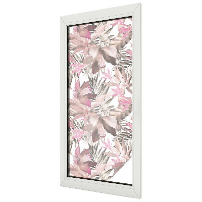 Fensterfolie Sichtschutz Pastellblumen