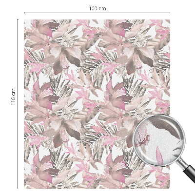 Fensterfolie Sichtschutz Pastellblumen