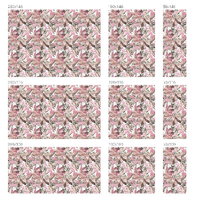 Fensterfolie Sichtschutz Pastellblumen