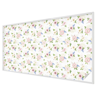 Fensterfolie mit Motiv Buntglas Blumenmuster