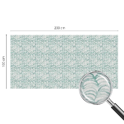 Milchglasfolie Fenster Buntglasoptik Grüne Welle