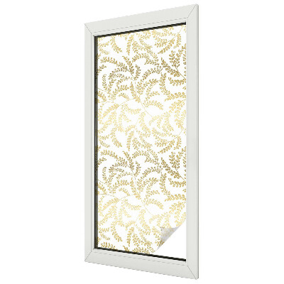 Milchglasfolie Fenster Buntglasoptik Pflanzenmuster