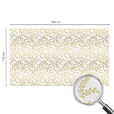 Milchglasfolie Fenster Buntglasoptik Pflanzenmuster