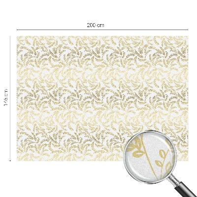 Milchglasfolie Fenster Buntglasoptik Pflanzenmuster