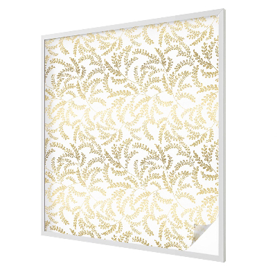 Milchglasfolie Fenster Buntglasoptik Pflanzenmuster