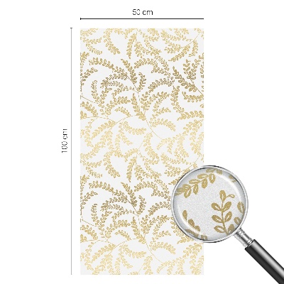 Milchglasfolie Fenster Buntglasoptik Pflanzenmuster