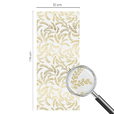 Milchglasfolie Fenster Buntglasoptik Pflanzenmuster