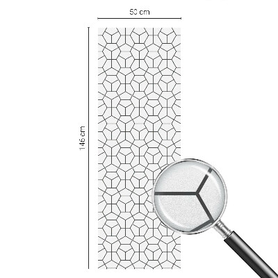 Fensterfolie mit Motiv Buntglas Geometrische Würfel