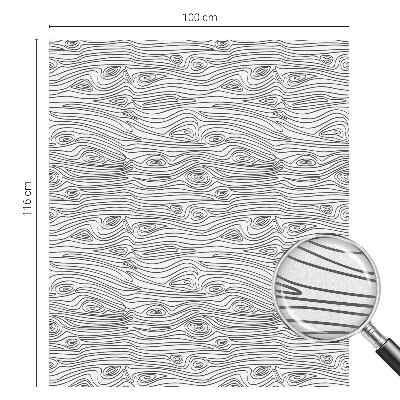 Fensterfolie mit Motiv Buntglas Holzlinien