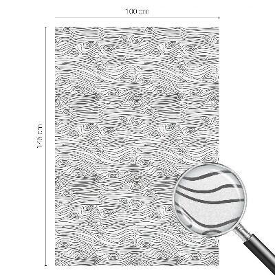 Fensterfolie mit Motiv Buntglas Holzlinien