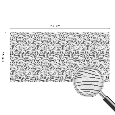 Fensterfolie mit Motiv Buntglas Holzlinien