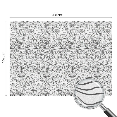 Fensterfolie mit Motiv Buntglas Holzlinien