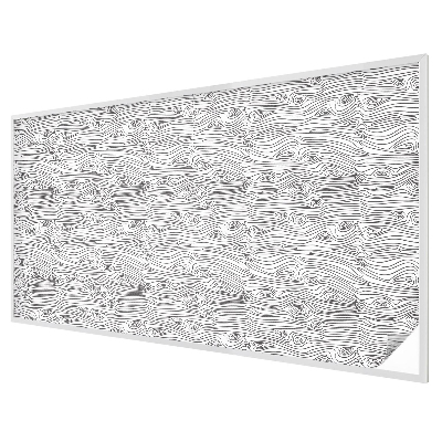 Fensterfolie mit Motiv Buntglas Holzlinien