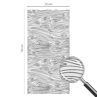 Fensterfolie mit Motiv Buntglas Holzlinien