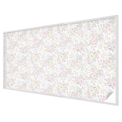 Milchglasfolie Fenster Buntglasoptik Blumenmuster