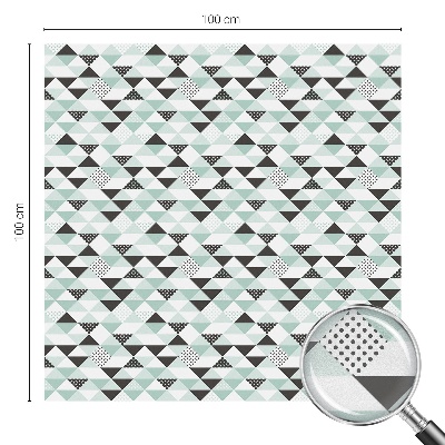 Sichtschutz Klebefolie für Fenster Dreiecksmuster