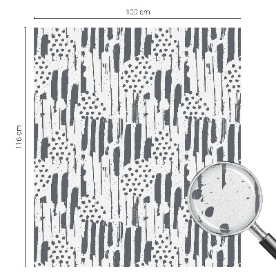 Fensterfolie mit Motiv Buntglas Streifen und Punkte