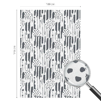 Fensterfolie mit Motiv Buntglas Streifen und Punkte