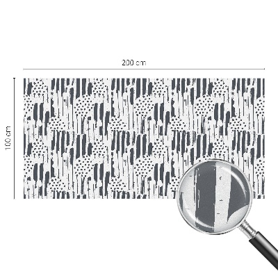 Fensterfolie mit Motiv Buntglas Streifen und Punkte