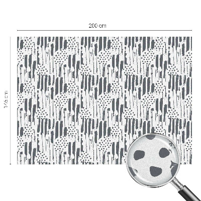 Fensterfolie mit Motiv Buntglas Streifen und Punkte