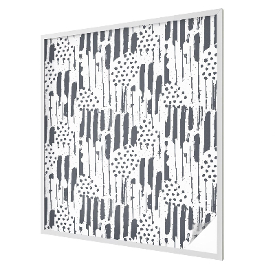 Fensterfolie mit Motiv Buntglas Streifen und Punkte