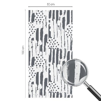 Fensterfolie mit Motiv Buntglas Streifen und Punkte