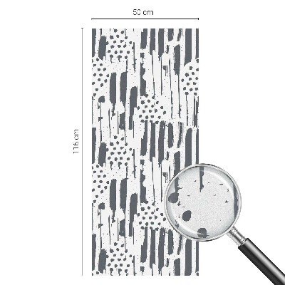 Fensterfolie mit Motiv Buntglas Streifen und Punkte