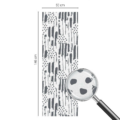 Fensterfolie mit Motiv Buntglas Streifen und Punkte