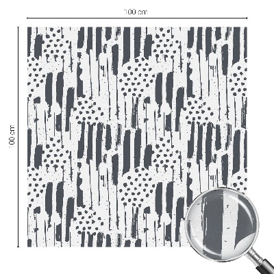 Fensterfolie mit Motiv Buntglas Streifen und Punkte