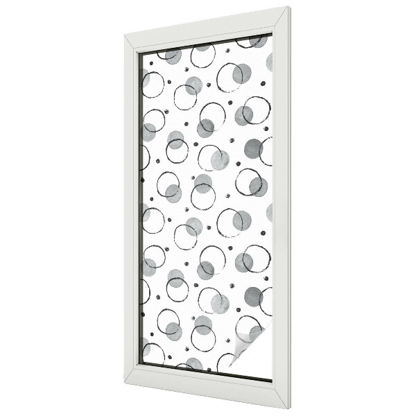 Milchglasfolie Fenster Buntglasoptik Graue Felgen