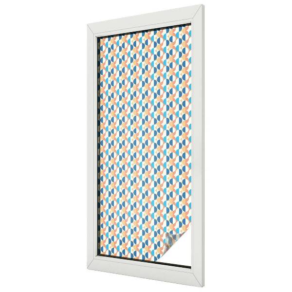 Fensterfolie mit Motiv Buntglas Geometrische Symmetrie