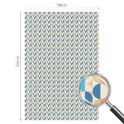 Fensterfolie mit Motiv Buntglas Geometrische Symmetrie