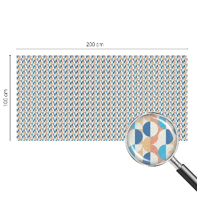 Fensterfolie mit Motiv Buntglas Geometrische Symmetrie