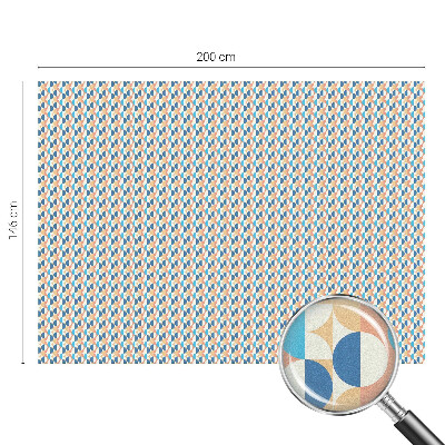 Fensterfolie mit Motiv Buntglas Geometrische Symmetrie