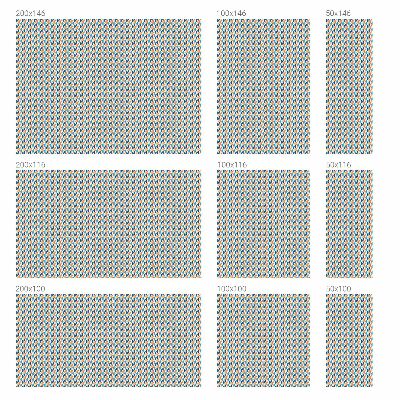 Fensterfolie mit Motiv Buntglas Geometrische Symmetrie