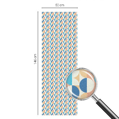 Fensterfolie mit Motiv Buntglas Geometrische Symmetrie