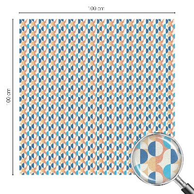 Fensterfolie mit Motiv Buntglas Geometrische Symmetrie