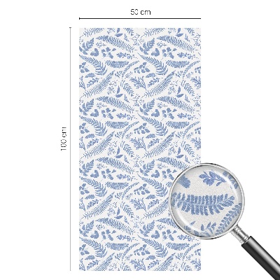 Milchglasfolie Fenster Buntglasoptik Farnblätter