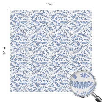 Milchglasfolie Fenster Buntglasoptik Farnblätter