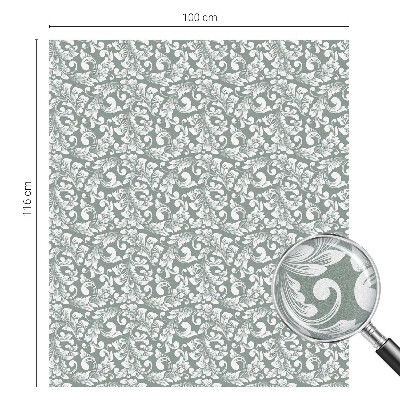 Fensterfolie mit Motiv Buntglas Laubige Eleganz